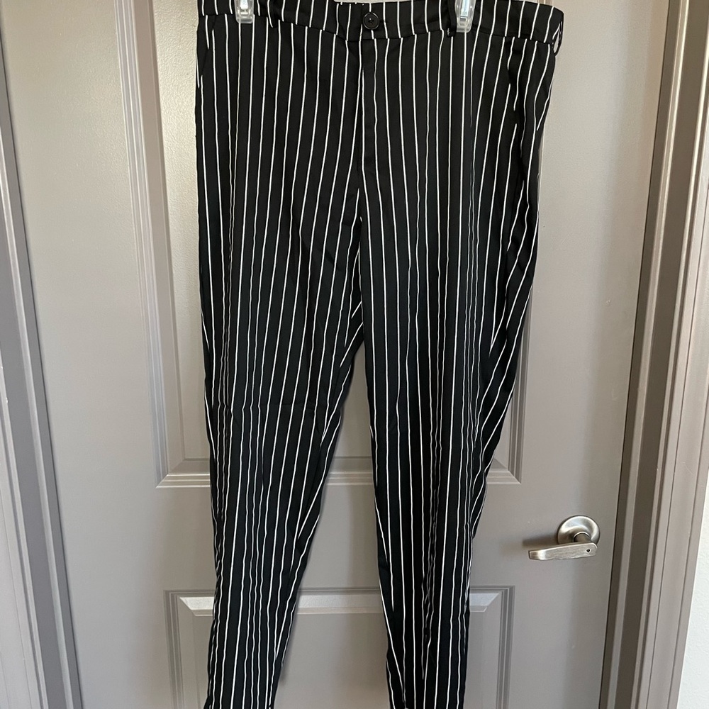 Striped dress pants